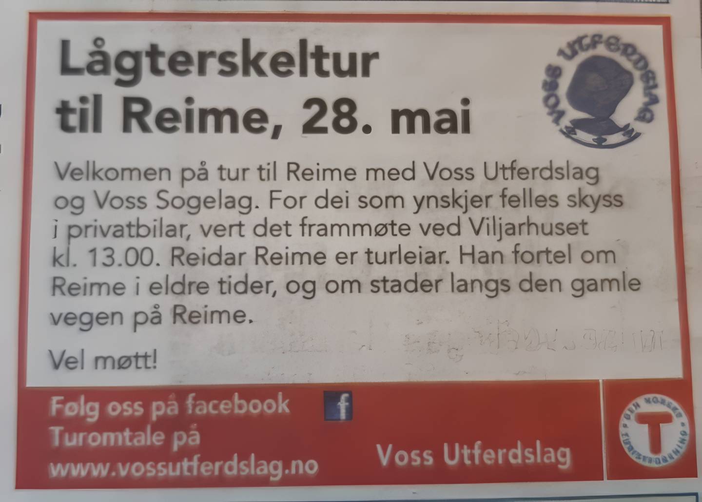 Bilete relatert til Voss ættesogelag:  